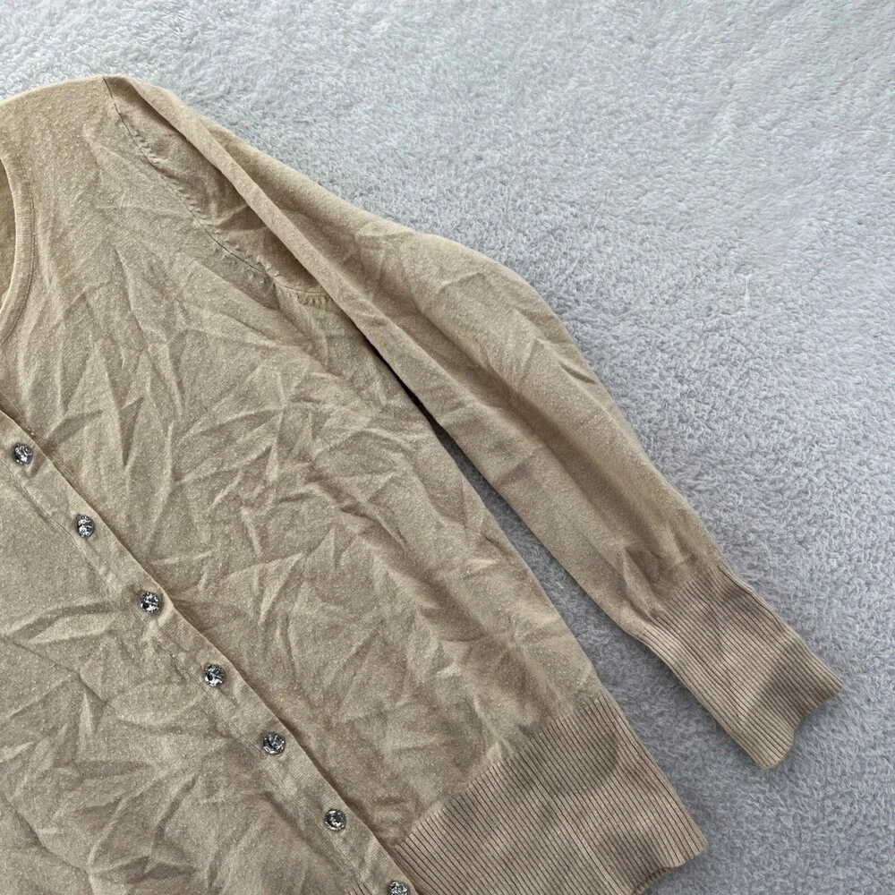Womens Cardigan Sweater Medium Vila Milano Top‎ Long Sleeve Tight Knit Button Up